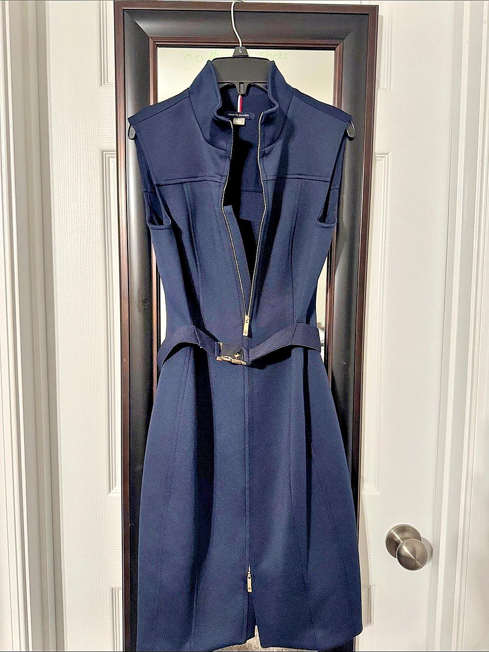 Tommy Hilfiger Sleeveless Midi Dress in Blue Like New